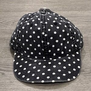 TIME & TRU Women's Polka Dot Washed Cotton Twill Baseball Cap Hat • One Size